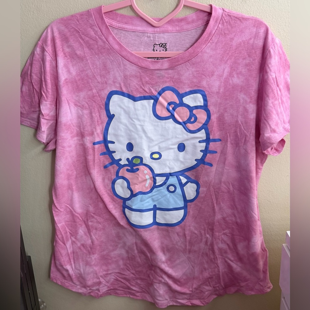 Hello Kitty Tie-Dye Pink T-Shirt